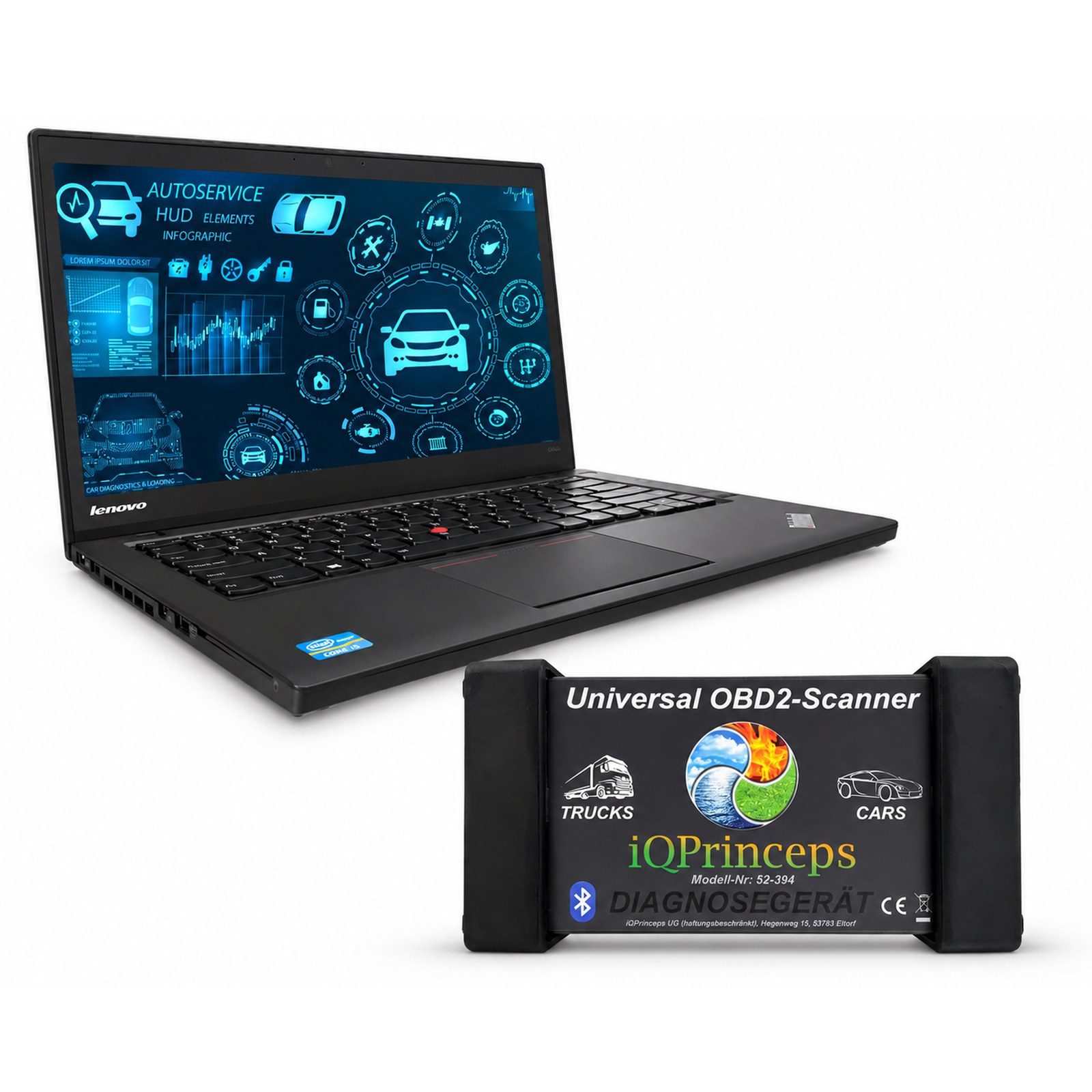 Komplettset mit Laptop