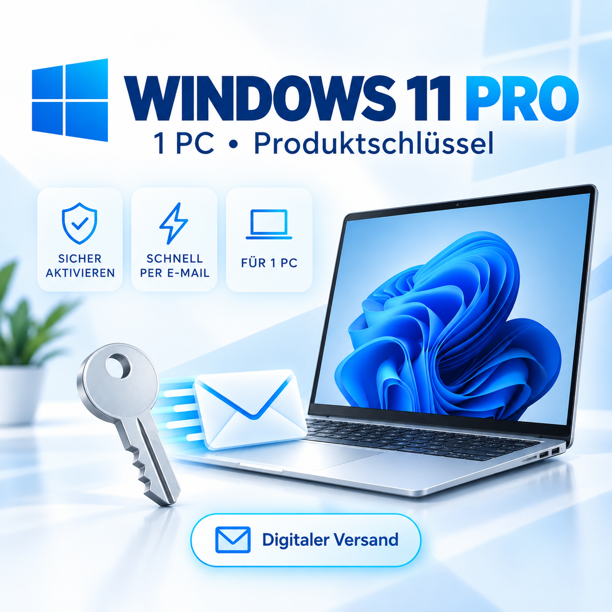 Windows 11 Pro Produktschlüssel für Notebook und PC